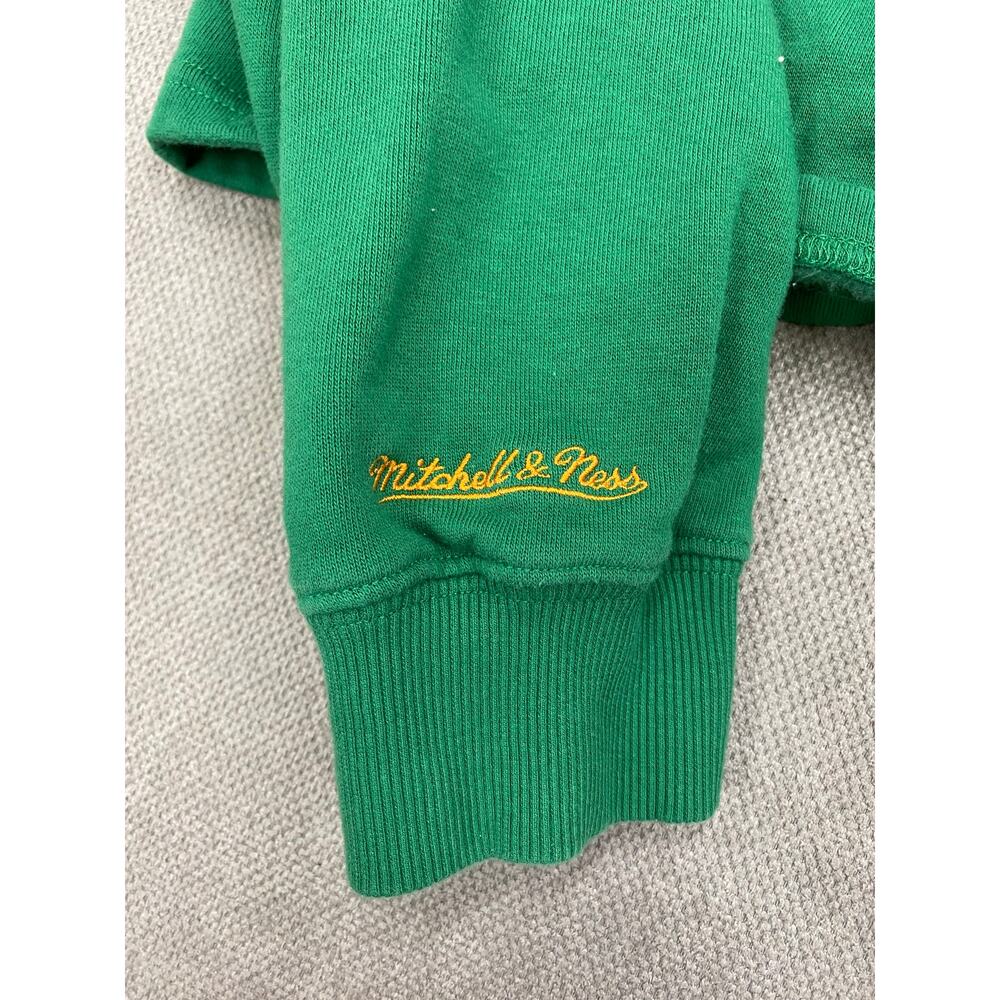 Mitchell & Ness Womens Philadelphia Eagles Crop Long Sleeve Hoodie, Green, 2X - Picture 4 of 6